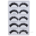 3d mink fur false eyelash 5 pairs 3d mink eyelashes